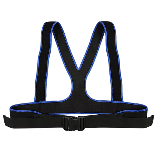 Digital Shoppy wheelchair seat belt black with blue trim adjustable buckle design 