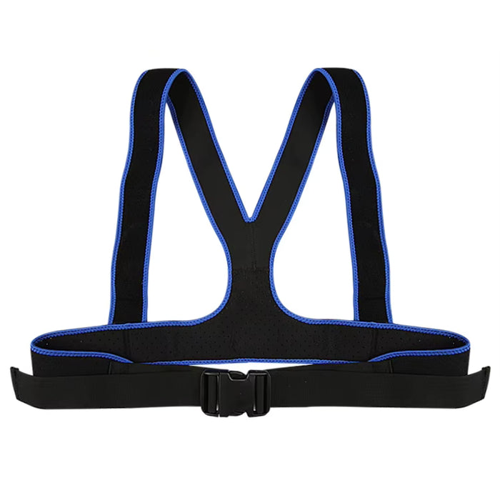 Digital Shoppy wheelchair seat belt black with blue trim adjustable buckle design 