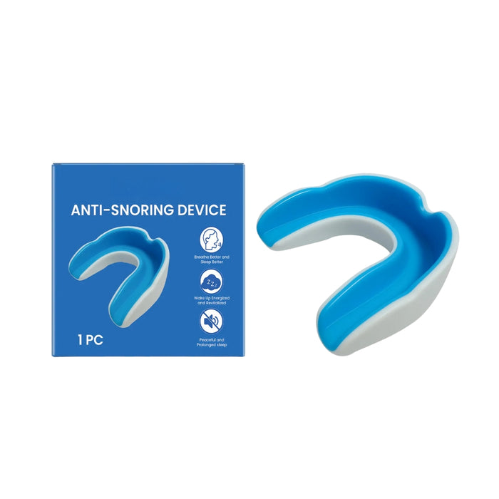 Digital Shoppy Anti-Snoring Mouthpiece – Soft Silicone Sleep Aid – Blue