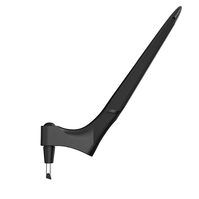 Black wine bottle opener on a white background