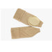 Pair of beige knee pads on a white background
