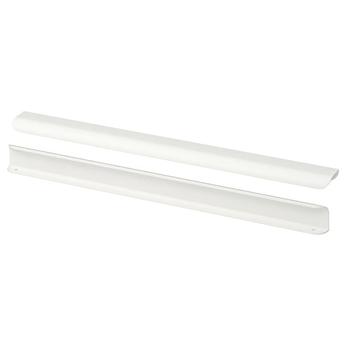IKEA BILLSBRO handle in white, 520 mm length, sleek rectangular design with smooth finish, shown against plain background