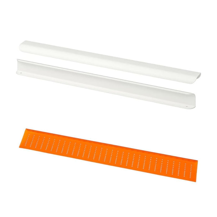 IKEA BILLSBRO Minimalist White Handle (520mm) & FIXA Drill Template Bundle