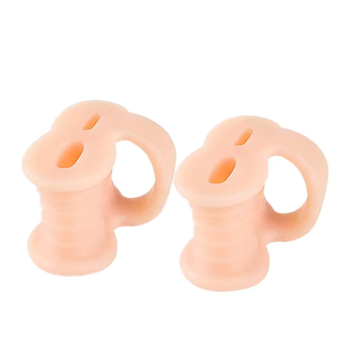 Digital Shoppy New Design Soft SEBS Gel Hallux Valugs Orthotic Toe Separator, Toe Overlap Thumb Orthopedic Correction Ring with EVA Spacer