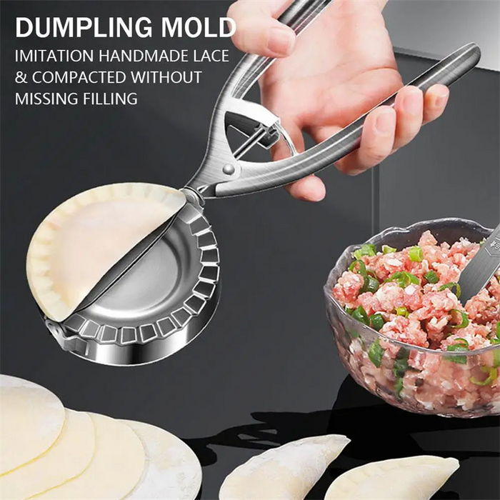 Stainless steel dumpling mold press making perfect round dumplings - Digital Shoppy