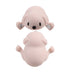 "Soft and durable silicone corner guards with a cute puppy cartoon design in light pink. Provides childproof protection for tables and furniture edges. Pack of 4.-