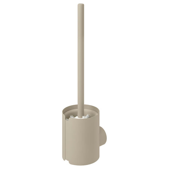 IKEA FLORSJÖN Toilet brush, beige, cylindrical holder with long handle and concealed bristle head - 50604861
