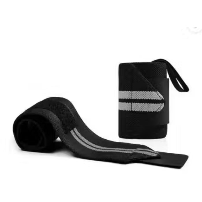 Digital Shoppy Grey Wrist Strap – Support Wrap for Weightlifting, Bench Press & Sprain Rehab