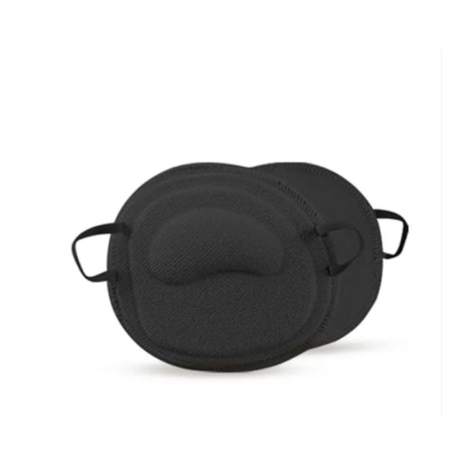 Black eye mask on a white background