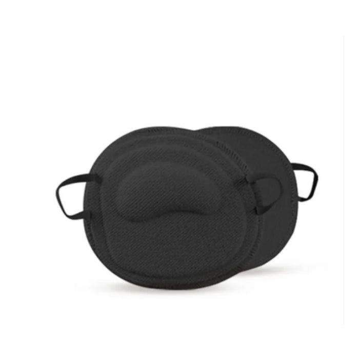 Black eye mask on a white background