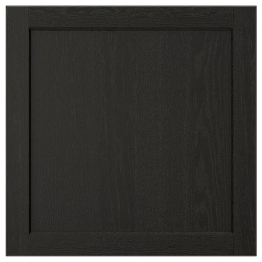 Black wooden frame on a white background