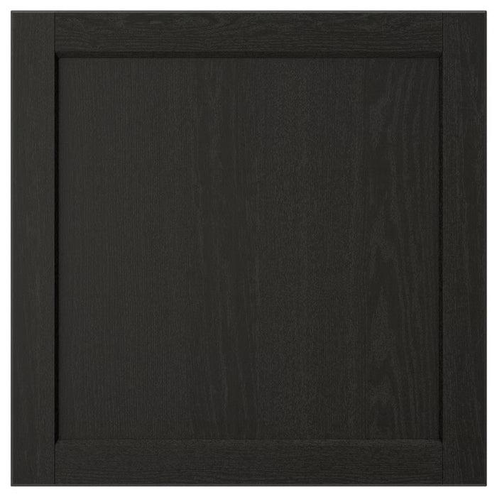 Black wooden frame on a white background