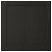 Black wooden frame on a white background
