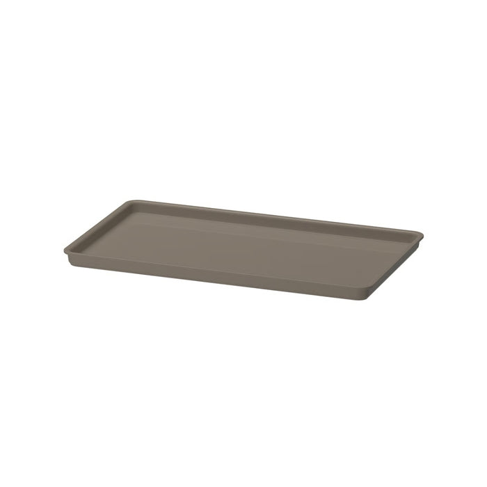 Brown tray on a white background