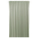 BENGTA block-out curtain, green, 210x250 cm. Single panel with heading tape, pleated design hung on rod – blocks light and adds soft colour to room – 60602164.
