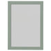 IKEA FISKBO frame in light grey-green, 21x30 cm (8 ¼x11 ¾"); clean matte finish with mitered corners – minimalist design ideal for displaying photos, prints, or certificates in modern home or office decor - 10584916