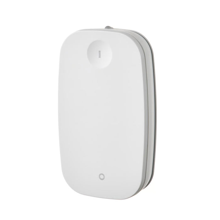 White electronic device on a white background