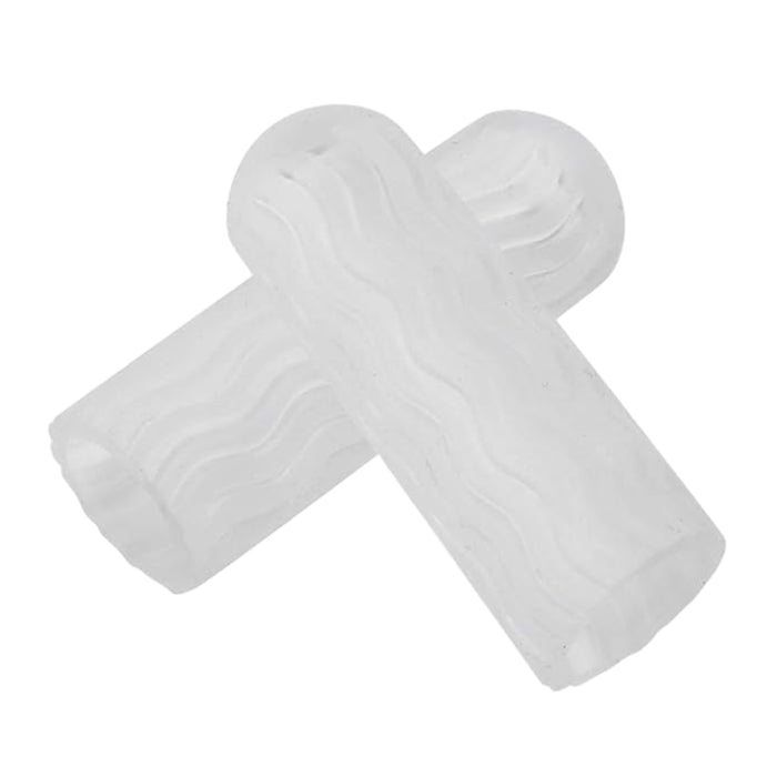 Digital Shoppy High Elastic Silicone Gel Toe Cover Protector Sleeve Bandage for Prevent Blister and Hammer Toe (transparent)