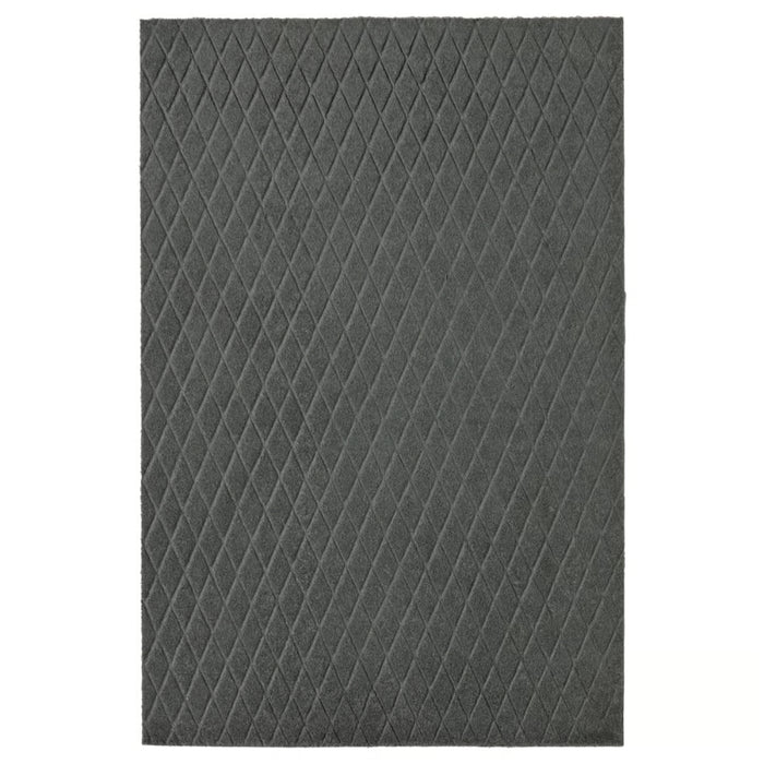 IKEA ÖSTERILD indoor door mat in dark grey with diamond pattern texture; compact 40x60 cm size ideal for entryways – 60511116