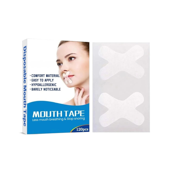 Digital Shoppy 120pcs Anti-Snoring Mouth Tape – Gentle Sleep Strips – White