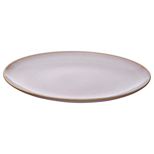IKEA FÄRGKLAR light pink stoneware plate, 26 cm diameter