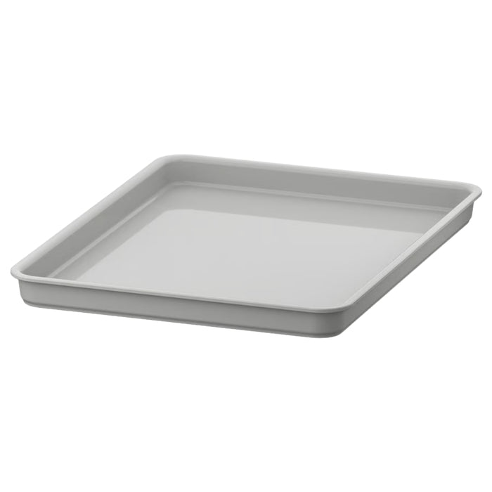 Light grey IKEA KUGGIS Lid (13x18 cm, 5x7"), rectangular plastic cover with raised edges, designed to fit KUGGIS storage boxes. Durable and sleek for organized storage.- 90599160