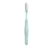 Light blue toothbrush on a white background