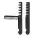 Two-in-one men's folding comb in open position for hair grooming
