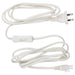  IKEA ANSLUTA white power supply cord with switch and plug, coiled design #90314275