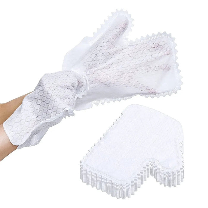 Lightweight household cleaning gloves with electrostatic function and teeth design