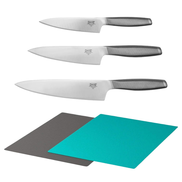 IKEA Food Prep Duo: Bendable Chopping Boards & 3-Piece Knife Set