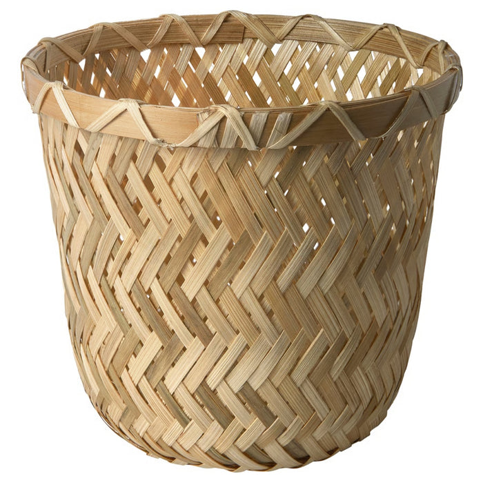 IKEA KLYNNON Plant pot, handmade bamboo, 12 cm (4 ¾ ")