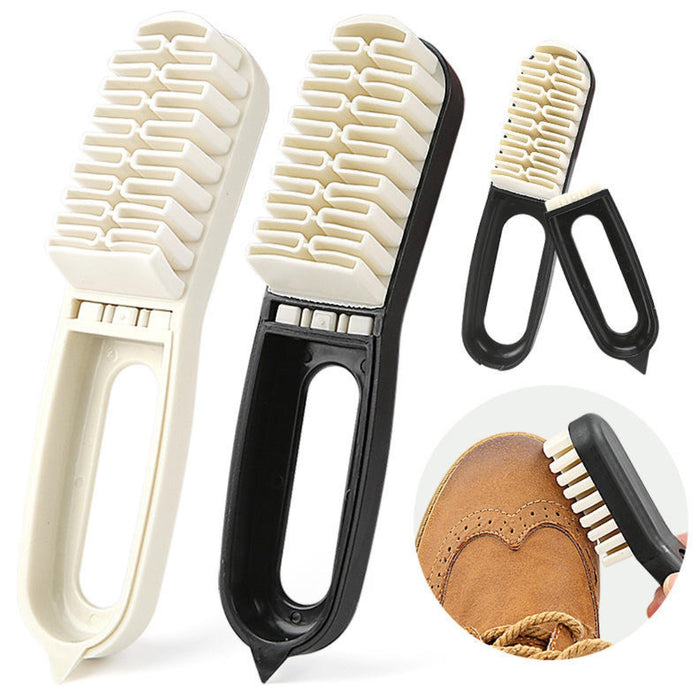 Digital Shoppy Plastic Handle Suede & Nubuck Shoe Cleaning Brush (Black)