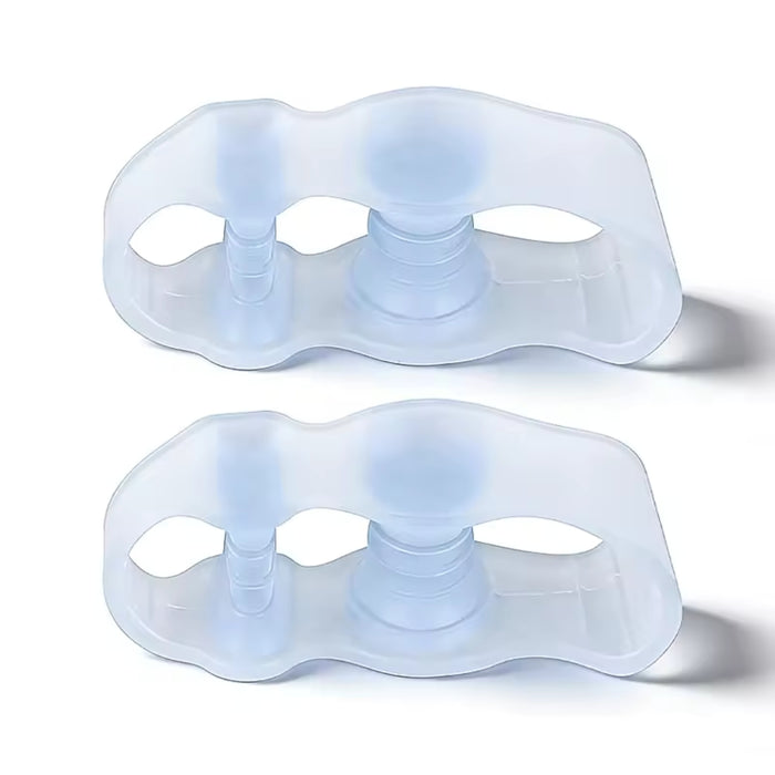 Digital Shoppy three‑hole SEBS toe separator translucent silicone hallux bunion corrector foot care #32020300