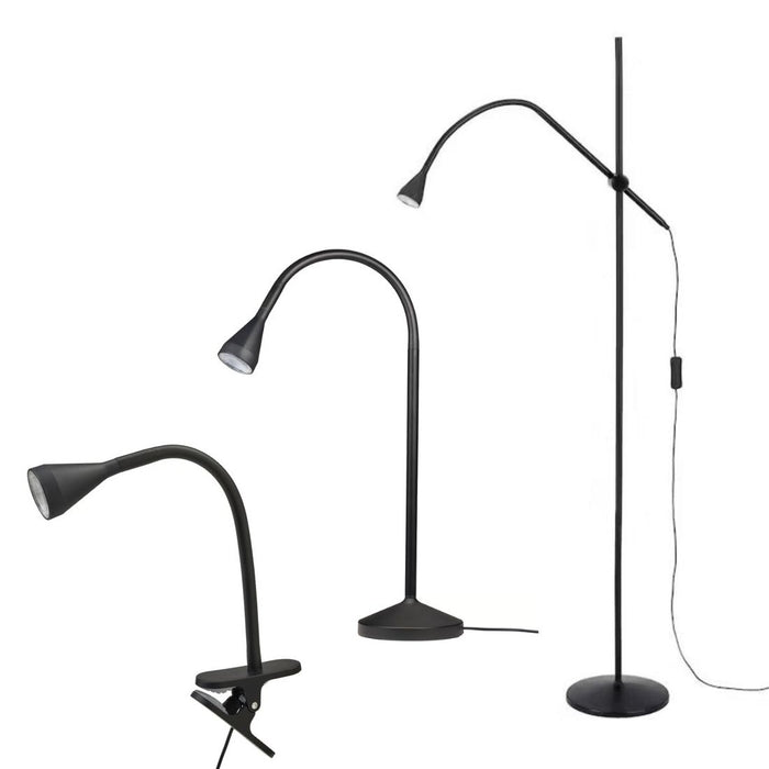 IKEA NÄVLINGE LED Lighting Set: Floor, Desk & Spotlight Lamps