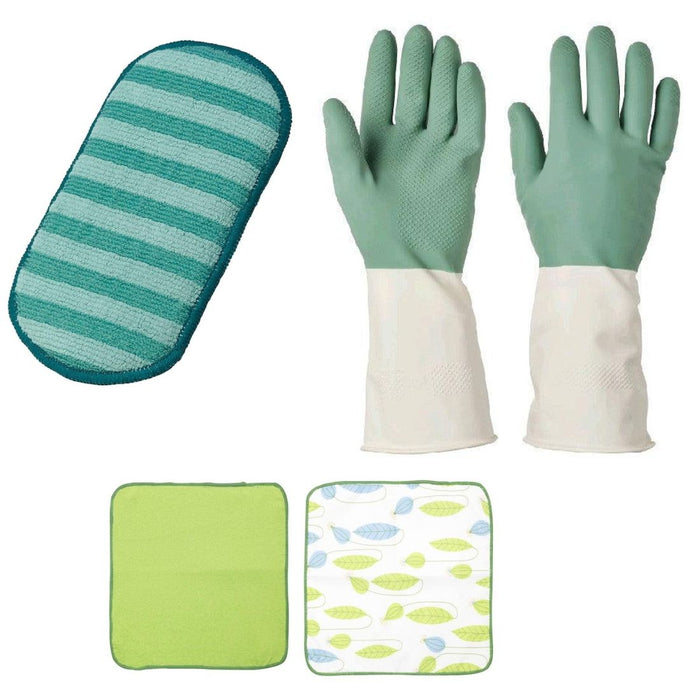 IKEA Cleaning Set: PEPPRIG Microfiber, RINNIG Gloves, STEKNING Cloths