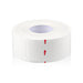 A roll of white self-adhesive collar protector tape with red arrows indicating the easy-peel direction, shown on a clean white background.