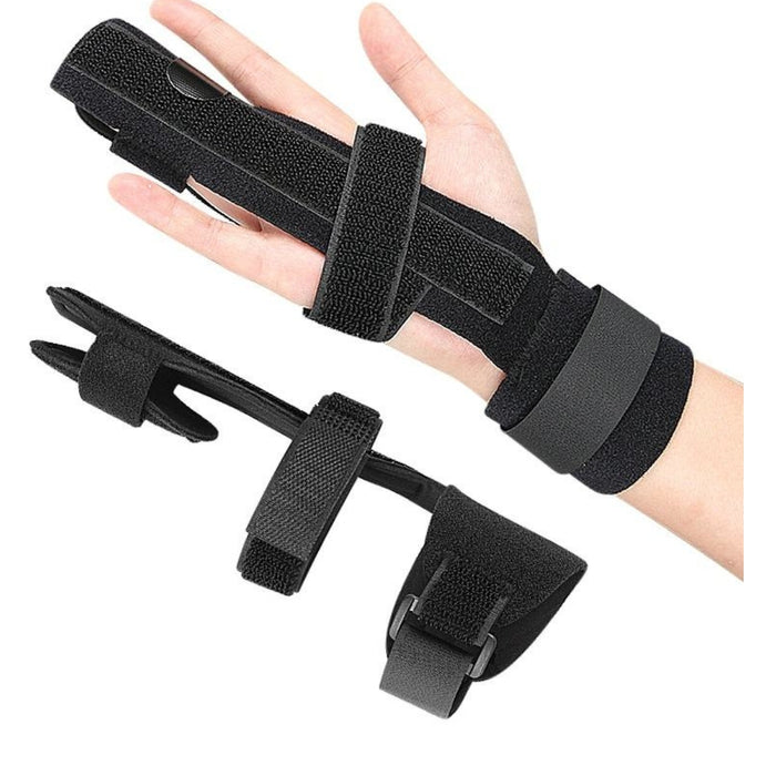 Digital Shoppy  Full Trigger Finger Splint Hand and Wrist Brace Support Adjustable Locking Straightener Straightening Immobilizer Treatment