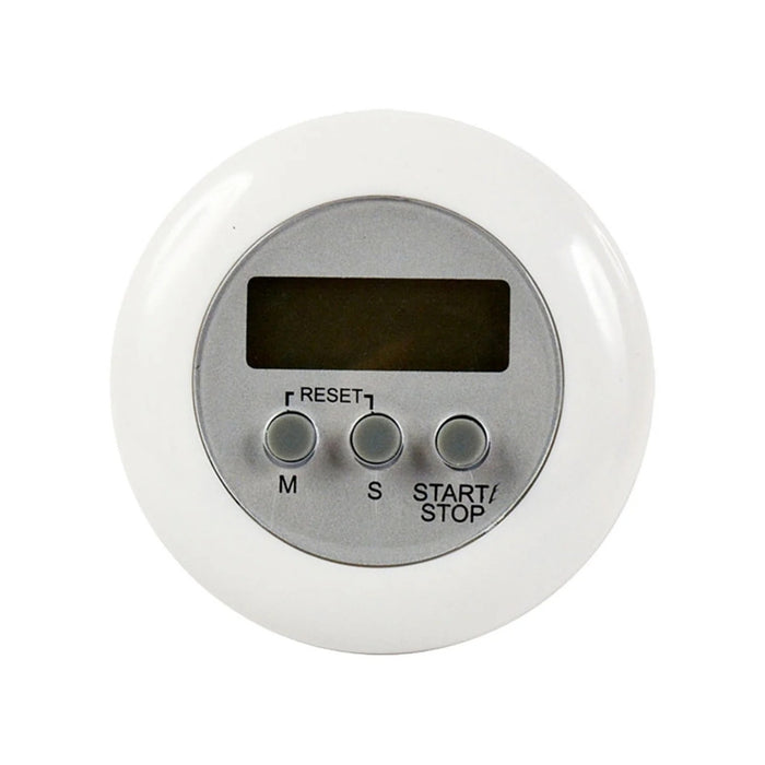 Digital Shoppy Electronic Timer 725 Reminder Countdown Timer Small Clock - white