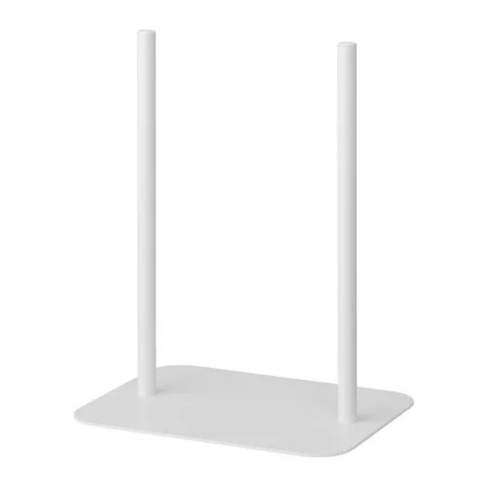 IKEA EILIF white metal support stand for privacy screen, minimalist rectangular base design