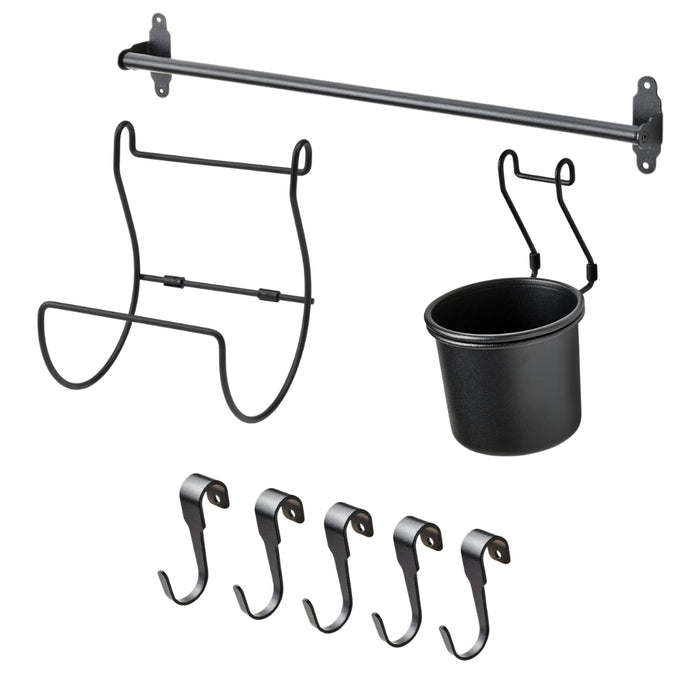 IKEA HULTARP Kitchen Rail System Bundle - 4 Pieces, Black