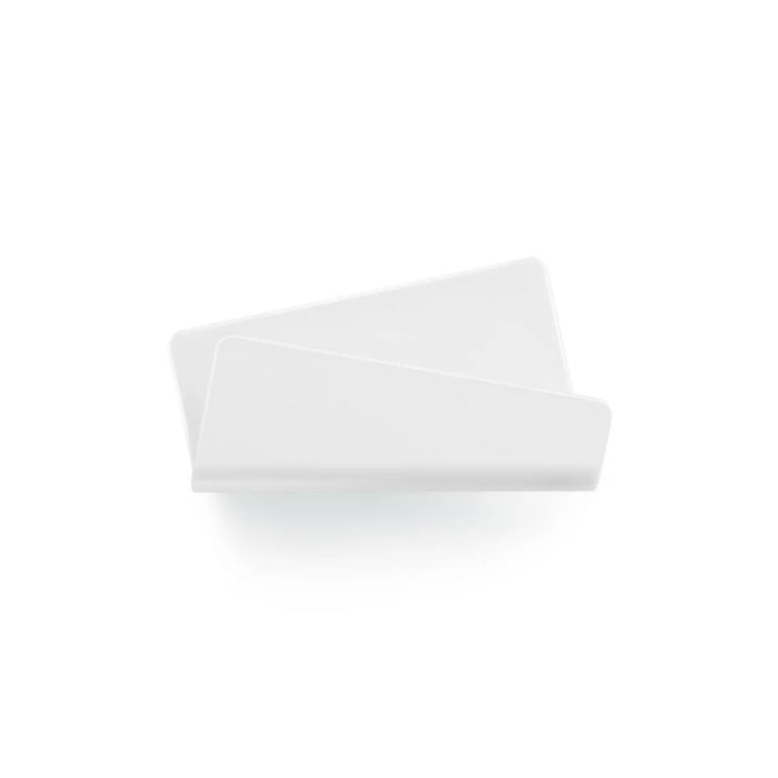White folded towel on a white background