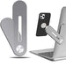 Silver magnetic phone holder mounted to laptop side – sleek adjustable arm holds smartphone securely for multitasking – 1747662 14007838