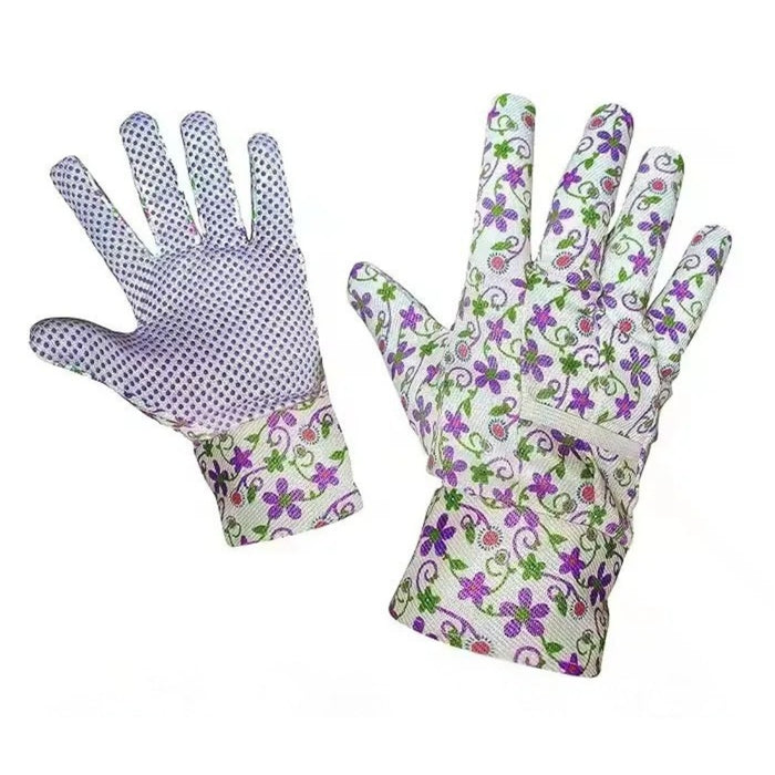 Digital Shoppy 1 pair Printed  Floral Gardening Gloves – Planting & Yard Work