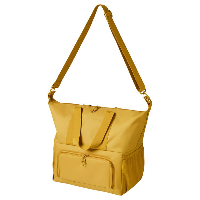 IKEA KLOTPIL cooling bag in grey color with zip closure and carrying handles