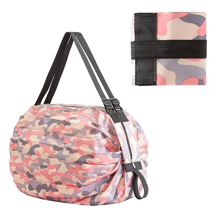 Digital Shoppy Foldable Shopping Bag,Pink – Large Capacity, Reusable & Portable