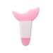 Pink and white tool with a unique design on a white background