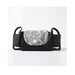 Black and gray bag with celestial pattern on a white background