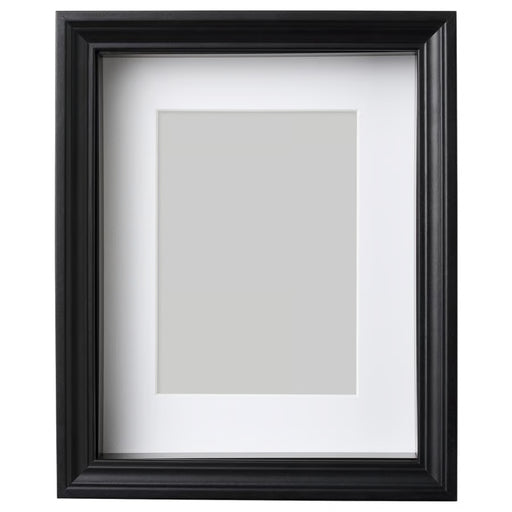 Black picture frame on a white background