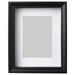 Black picture frame on a white background